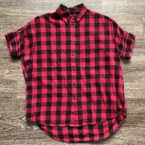 Madewell Flannel Courier Shirt in Buffalo Check
